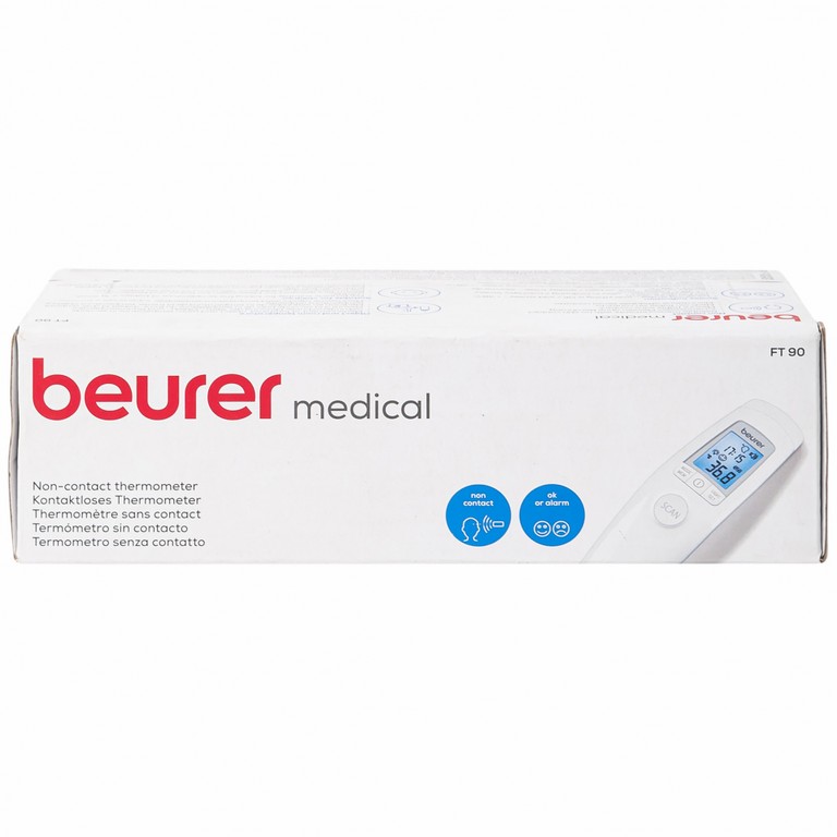 Nhiệt kế điện tử Beurer Medical FT90 đo nhiệt độ trán không tiếp xúc, đo nhiệt độ của đồ vật và phòng