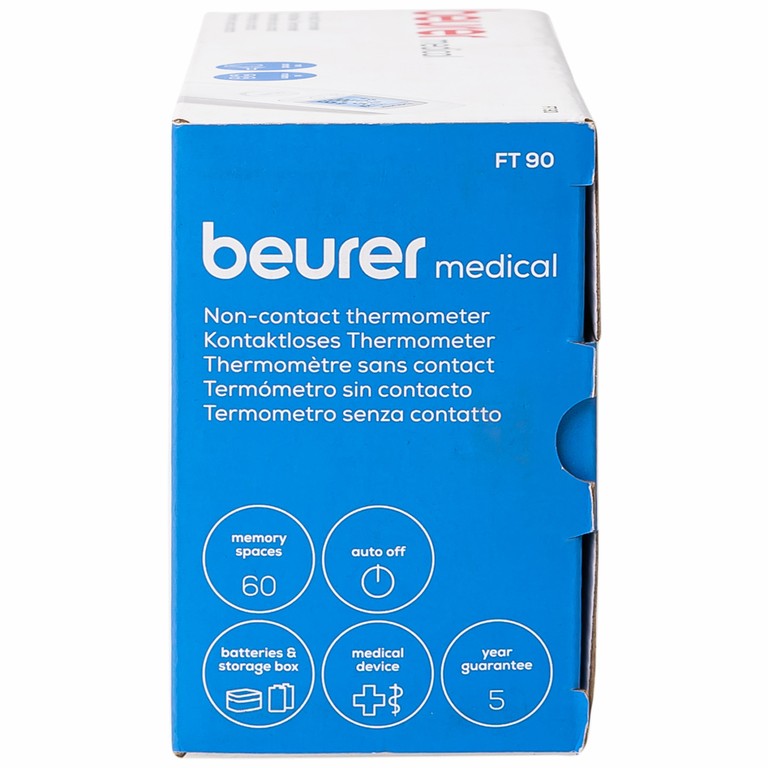 Nhiệt kế điện tử Beurer Medical FT90 đo nhiệt độ trán không tiếp xúc, đo nhiệt độ của đồ vật và phòng