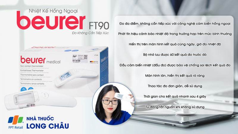 BEURER - FT90 NHIỆT KẾ HỒNG NGOẠI ĐO KHÔNG CẦN TIẾP XÚC
