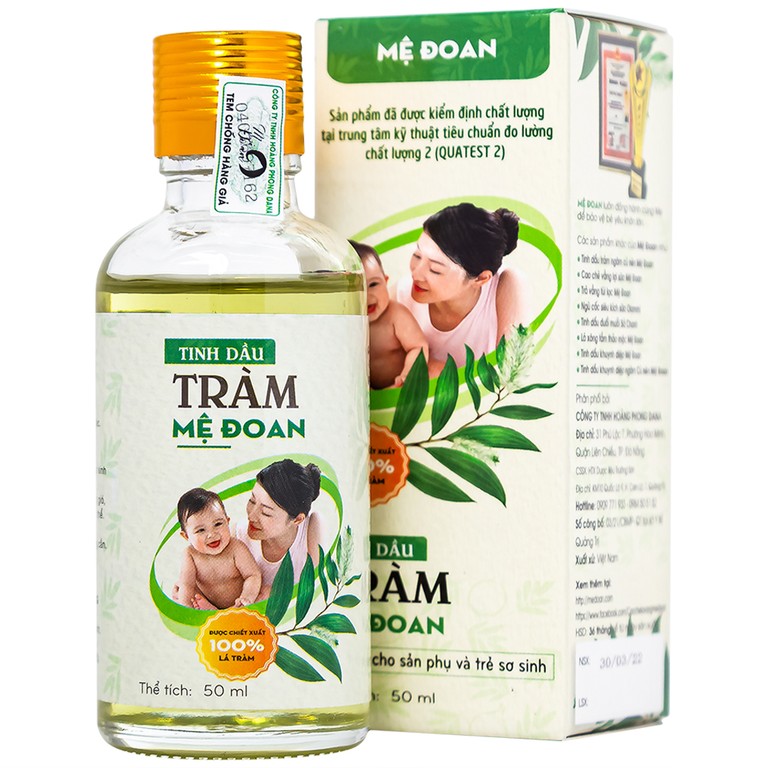 Tinh dầu tràm Mệ Đoan giúp giữ ấm, giảm triệu chứng ho, sổ mũi (50ml)