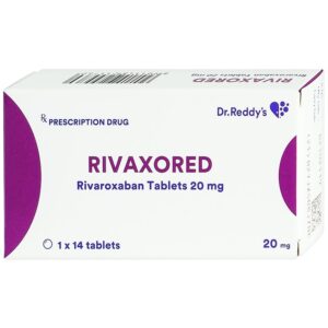 Thuốc Rivaxored 20mg Dr.Reddy's phòng ngừa thuyên tắc huyết khối tĩnh mạch (1 vỉ x 14 viên)