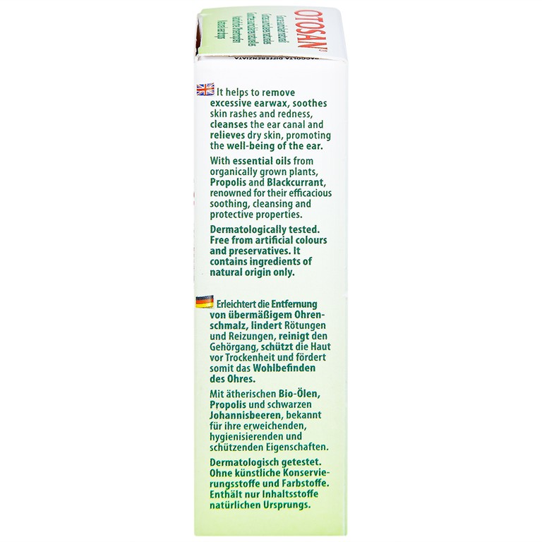 Dung dịch nhỏ tai Otosan Natural Ear Drops loại bỏ và ngăn ngừa sự hình thành của ráy tai (10ml)