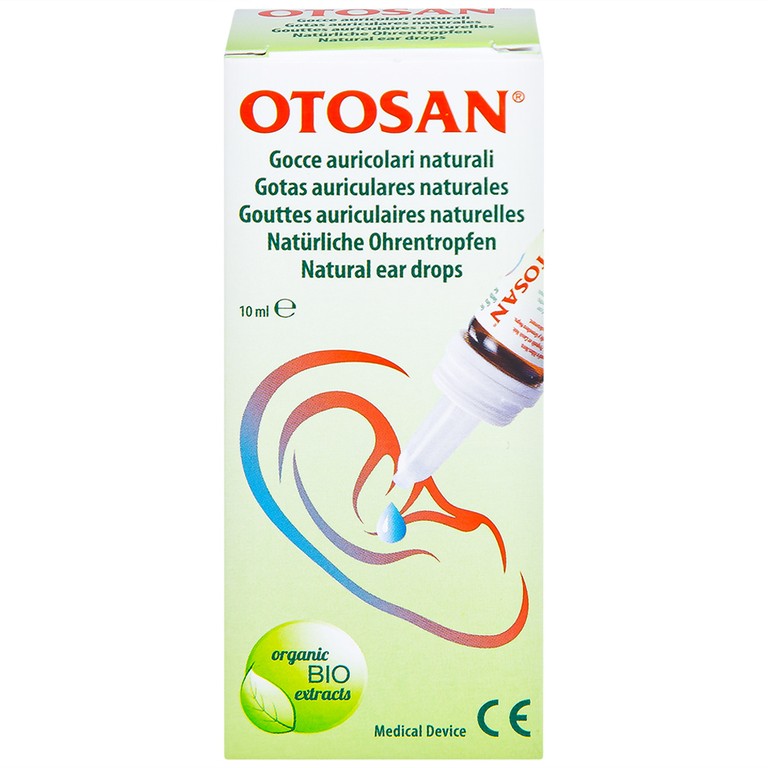 Dung dịch nhỏ tai Otosan Natural Ear Drops loại bỏ và ngăn ngừa sự hình thành của ráy tai (10ml)