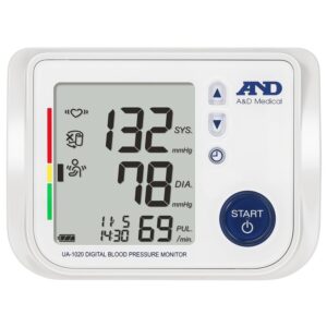 Máy đo huyết áp bắp tay tự động AND UA-1020 hỗ trợ đo huyết áp và nhịp tim