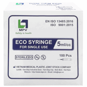Bơm tiêm MPV 5ml/cc sử dụng 1 lần (100 cái)