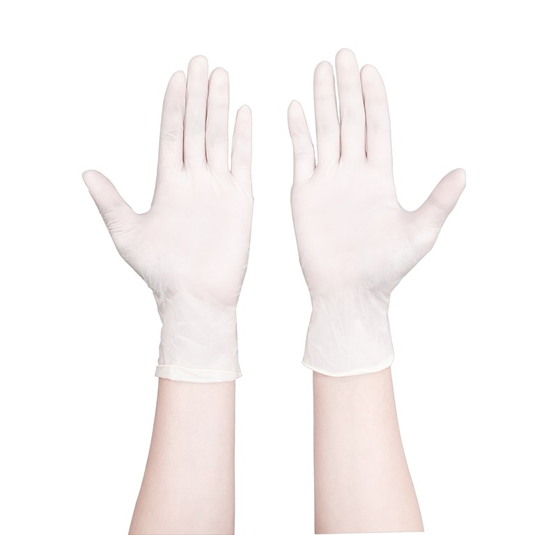 Găng tay cao su y tế không bột Size M Polymer Latex Asap Powder Free Examination Gloves (100 cái)