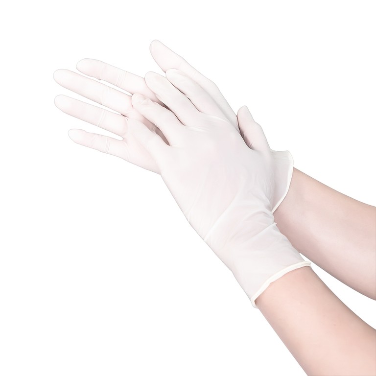 Găng tay cao su y tế không bột Size M Polymer Latex Asap Powder Free Examination Gloves (100 cái)
