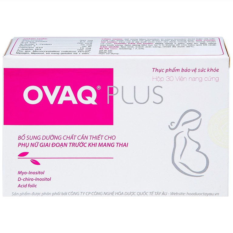 Viên uống OVAQ Plus TW Mediplantex bổ sung dinh dưỡng cho phụ nữ trước khi mang thai (30 Viên)