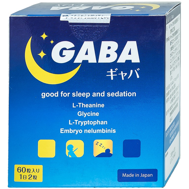 Viên uống Gaba Jpanwell giảm các triệu chứng mất ngủ, khó ngủ, giấc ngủ không sâu (60 viên)