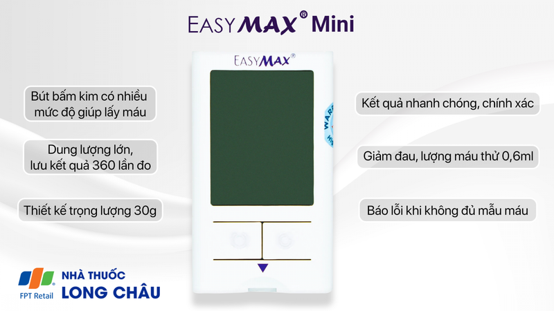 Máy Thử Đường Huyết Easy Max Mini 1