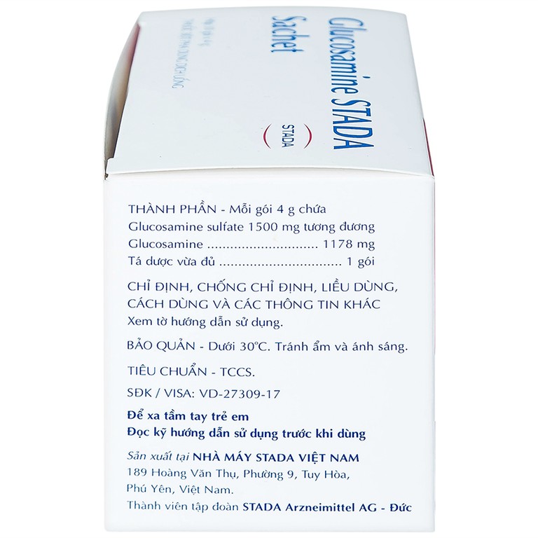Thuốc Glucosamine Stada 1500mg hỗ trợ giảm triệu chứng của thoái hóa khớp gối (30 gói)
