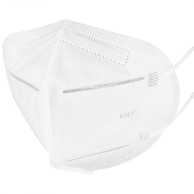 Khẩu trang y tế cao cấp KN95 3Hmask Vĩnh Tiến màu trắng hỗ trợ ngăn khói, bụi, kháng khuẩn (12 cái)