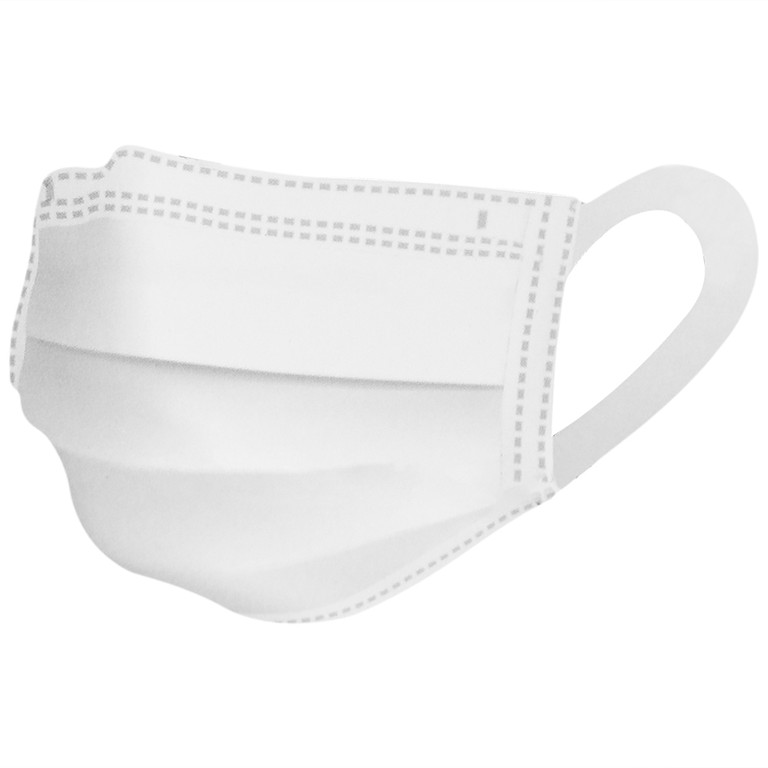 Khẩu trang y tế Safefit màu trắng 4 lớp hỗ trợ ngăn khói, bụi, kháng khuẩn (50 cái)