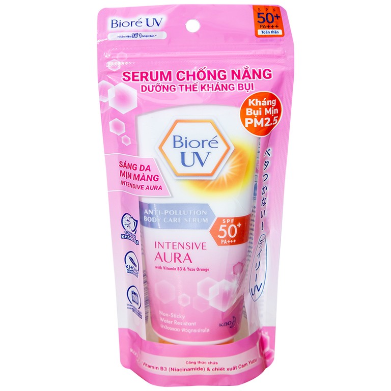 Serum chống nắng dưỡng thể kháng bụi Bioré UV SPF50+ PA+++ Kao (150ml)