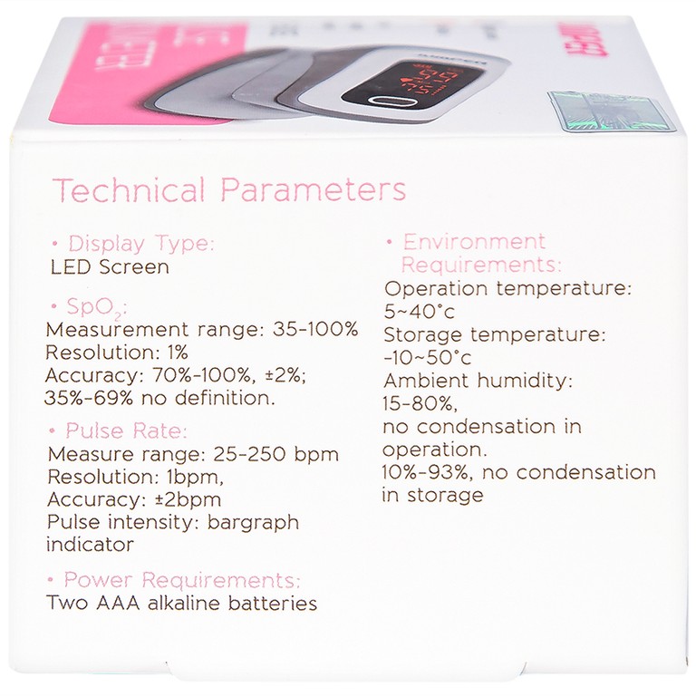 Máy đo nồng độ oxy trong máu Jumper JPD 500E Led thiết kế nhỏ gọn và sử dụng dễ dàng