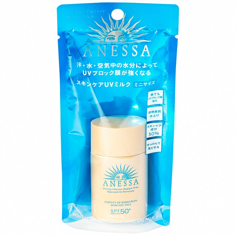 Sữa chống nắng dưỡng da kiềm dầu Anessa Perfect UV Sunscreen Skincare Milk SPF50+ PA++++ Shiseido (20ml)
