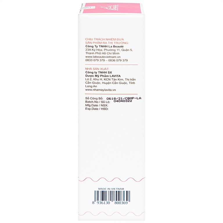 Nước tẩy trang Micellar Cleansing Water La Beauty làm sạch sâu, loại bỏ bụi bẩn (150ml)