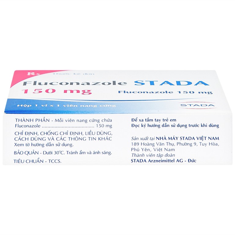 Thuốc Fluconazole Stada 150mg điều trị nhiễm nấm (1 vỉ x 1 viên)