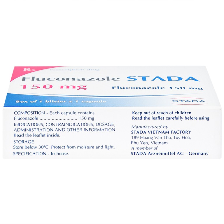 Thuốc Fluconazole Stada 150mg điều trị nhiễm nấm (1 vỉ x 1 viên)