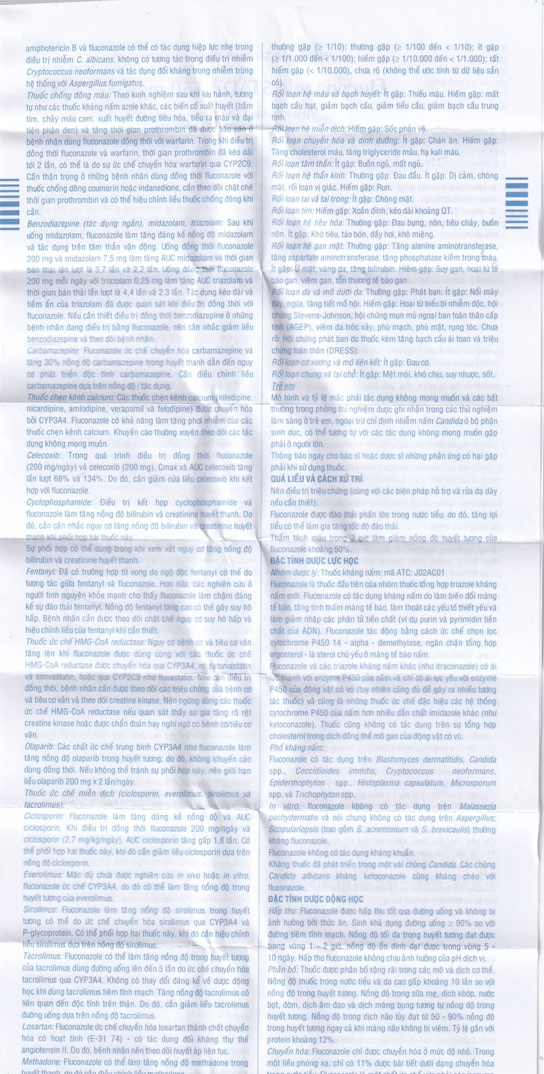 Thuốc Fluconazole Stada 150mg điều trị nhiễm nấm (1 vỉ x 1 viên)