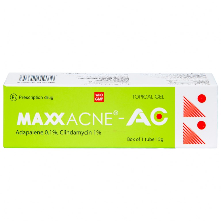 Gel bôi da Maxx Acne-AC Ampharco U.S.A điều trị mụn trứng cá (15g)