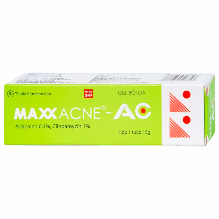 Gel bôi da Maxx Acne-AC Ampharco U.S.A điều trị mụn trứng cá (15g)