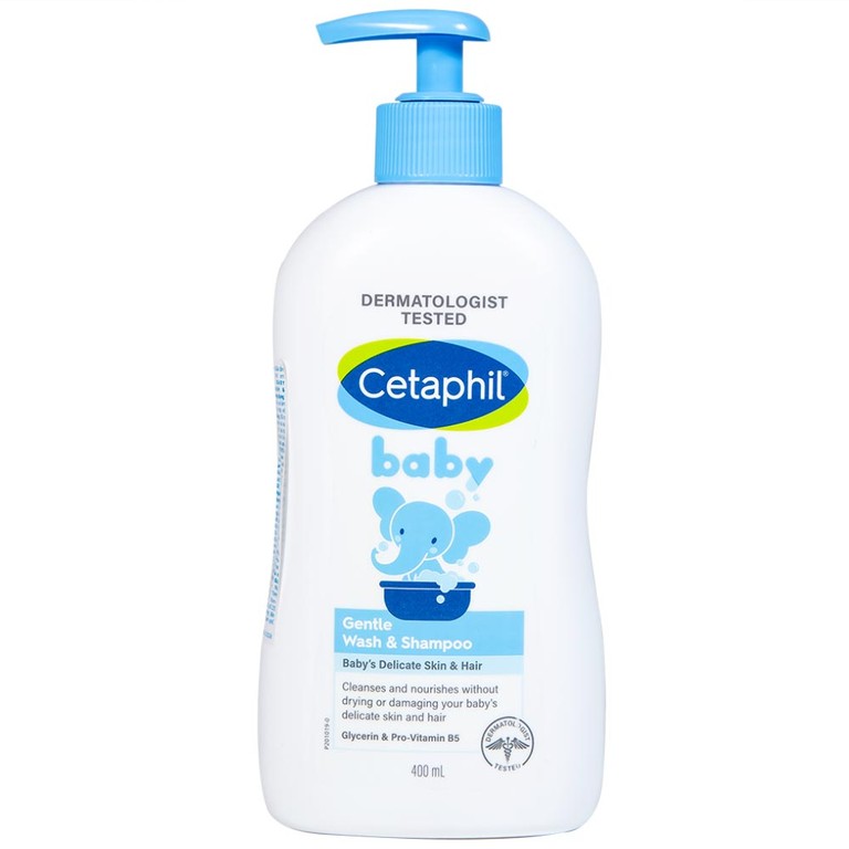 Sữa tắm gội em bé Cetaphil Baby Gentle Wash and Shampoo dịu nhẹ (400ml)