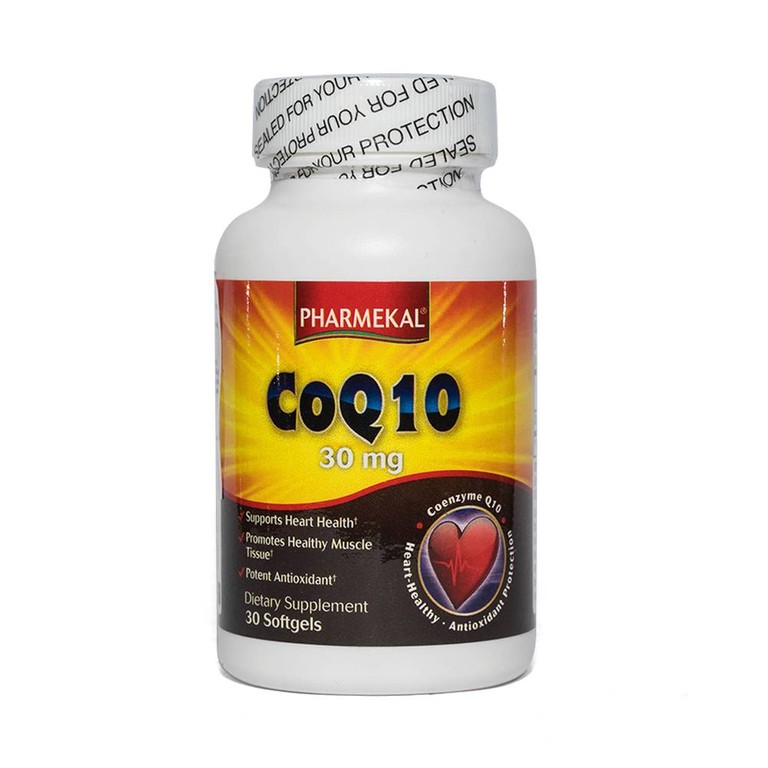 Viên uống CoQ10 30mg Pharmekal giảm quá trình oxy hóa, hỗ trợ sức khỏe cho tim (30 viên)