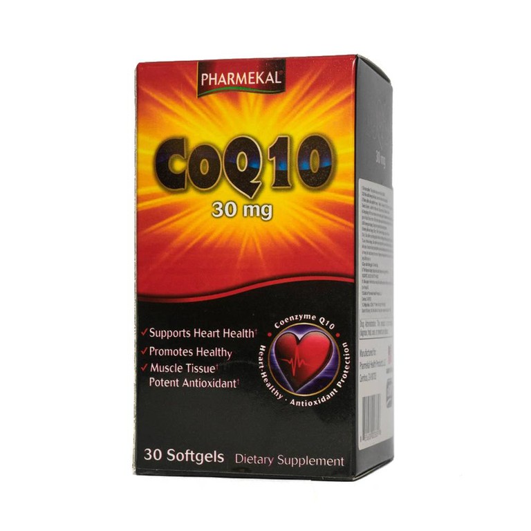 Viên uống CoQ10 30mg Pharmekal giảm quá trình oxy hóa, hỗ trợ sức khỏe cho tim (30 viên)
