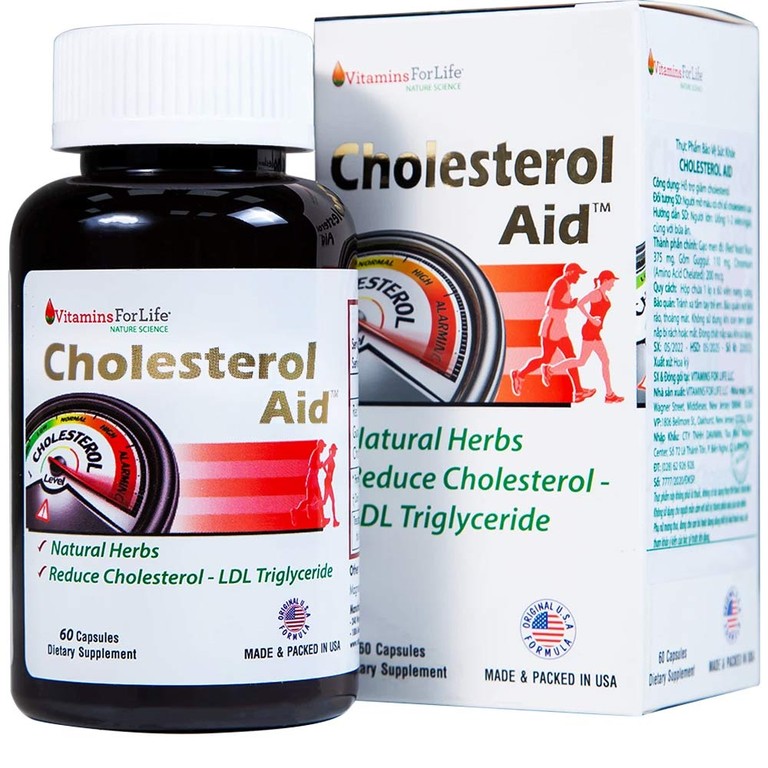Viên uống Cholesterol Aid Vitamins For Life hỗ trợ giảm cholesterol (60 viên)