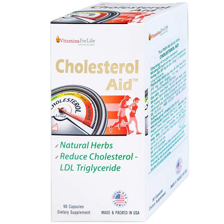 Viên uống Cholesterol Aid Vitamins For Life hỗ trợ giảm cholesterol (60 viên)