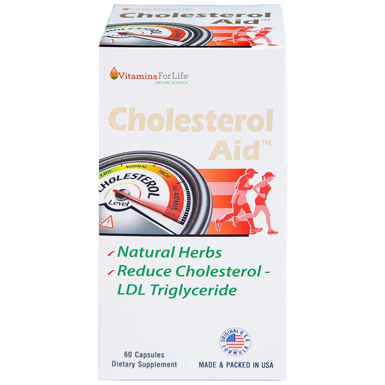Viên uống Cholesterol Aid Vitamins For Life hỗ trợ giảm cholesterol (60 viên)