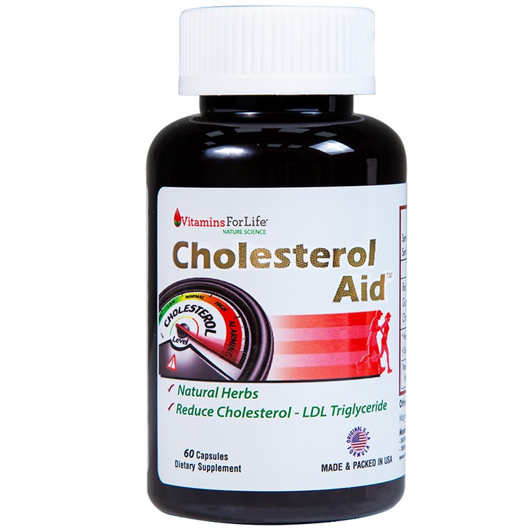 Viên uống Cholesterol Aid Vitamins For Life hỗ trợ giảm cholesterol (60 viên)