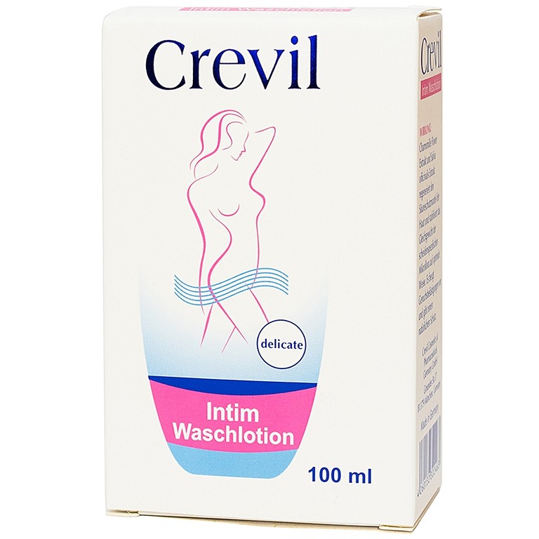 Dung dịch vệ sinh phụ nữ Crevil Intim Waschlotion chống viêm, cân bằng pH (100ml)