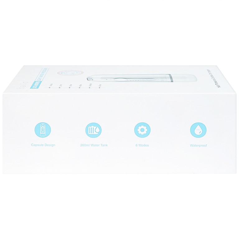 Máy tăm nước cầm tay Halio Professional Cordless Oral Irrigator loại bỏ đến 99,99% vụn thức ăn bám dính