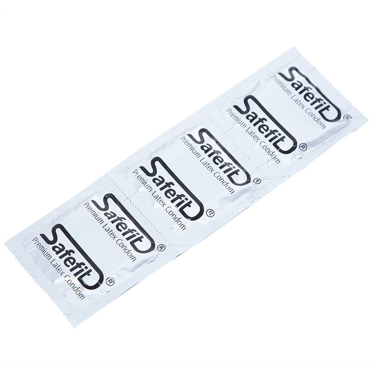 Bao cao su Safefit Comfortable S52 không mùi khó chịu, độ bền cao, khả năng co giãn tốt, chất bôi trơn (3 cái)