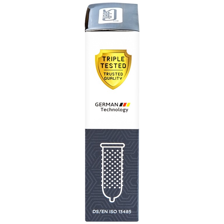 Bao cao su Safefit Dots Long Lasting S52 có vòng gân, hạt nổi, thắt chống tuột (12 cái)