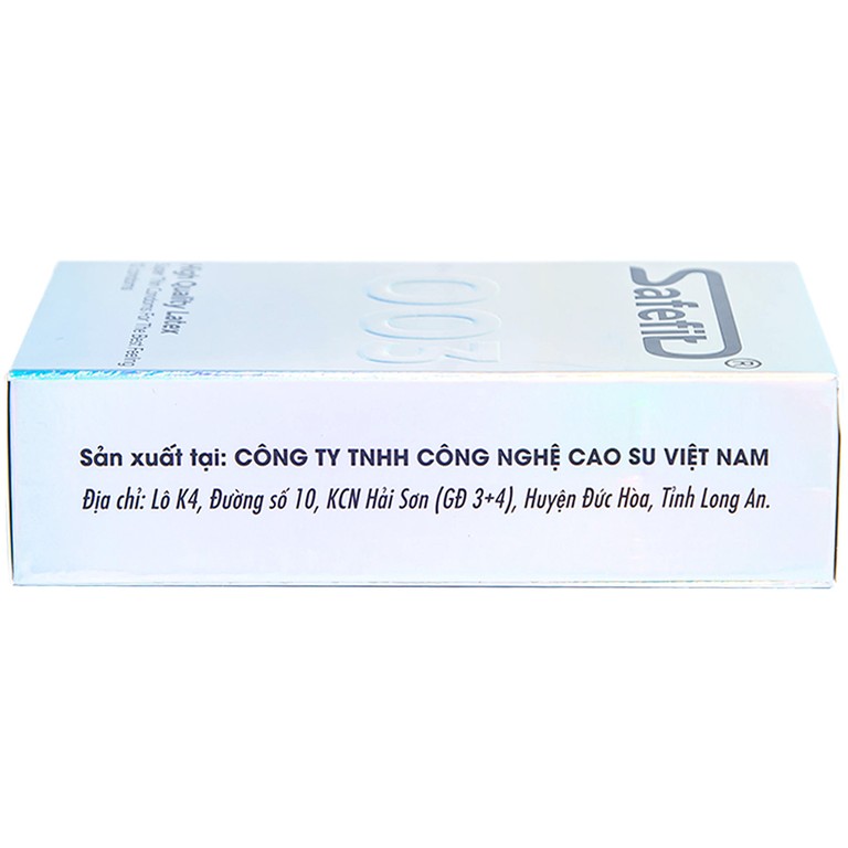 Bao cao su Safefit 003 S52 siêu mỏng, không gây kích ứng, có chất bôi trơn (12 cái)
