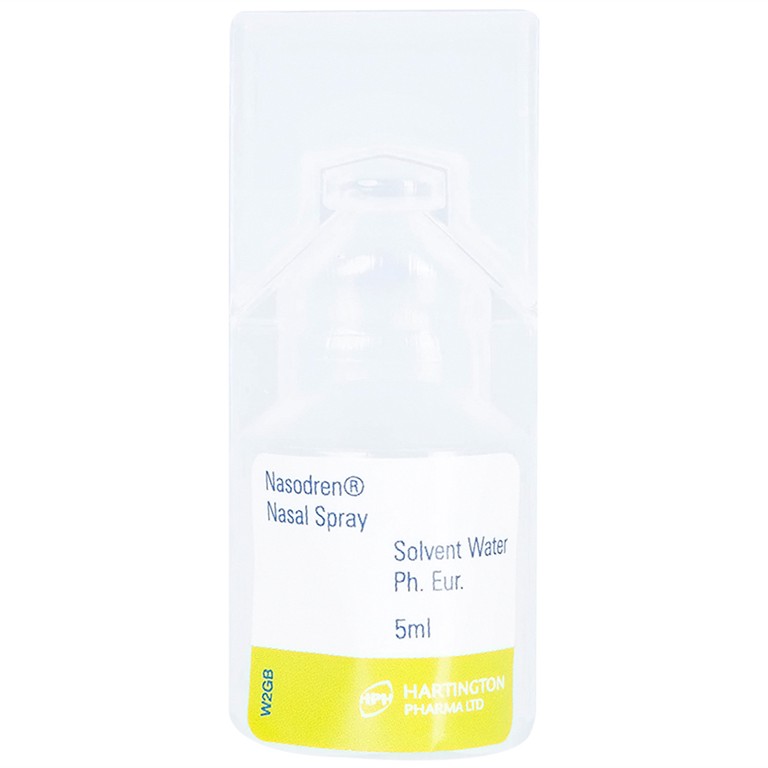 Dung dịch xịt mũi Nasodren Hartington làm sạch mũi, xoang, giảm triệu chứng viêm xoang cấp tính và mãn tính (50mg)