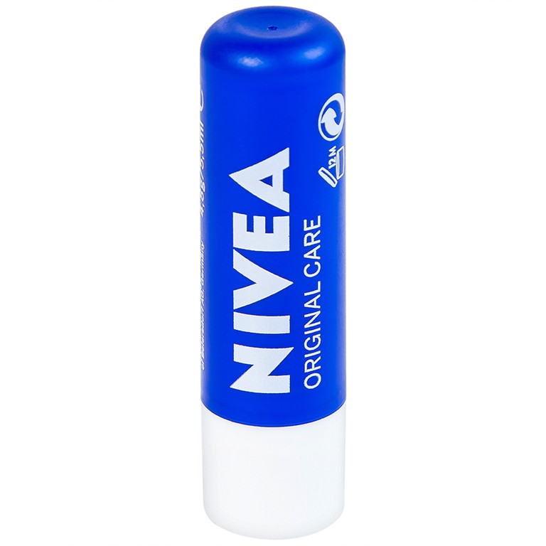 Son dưỡng ẩm Nivea Original giúp dưỡng ẩm sâu, làm mềm môi (4.8g)