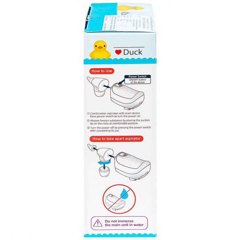 Máy hút mũi điện tử Co-Clean Duck CODK-100 giúp vệ sinh mũi một cách nhanh chóng và hiệu quả