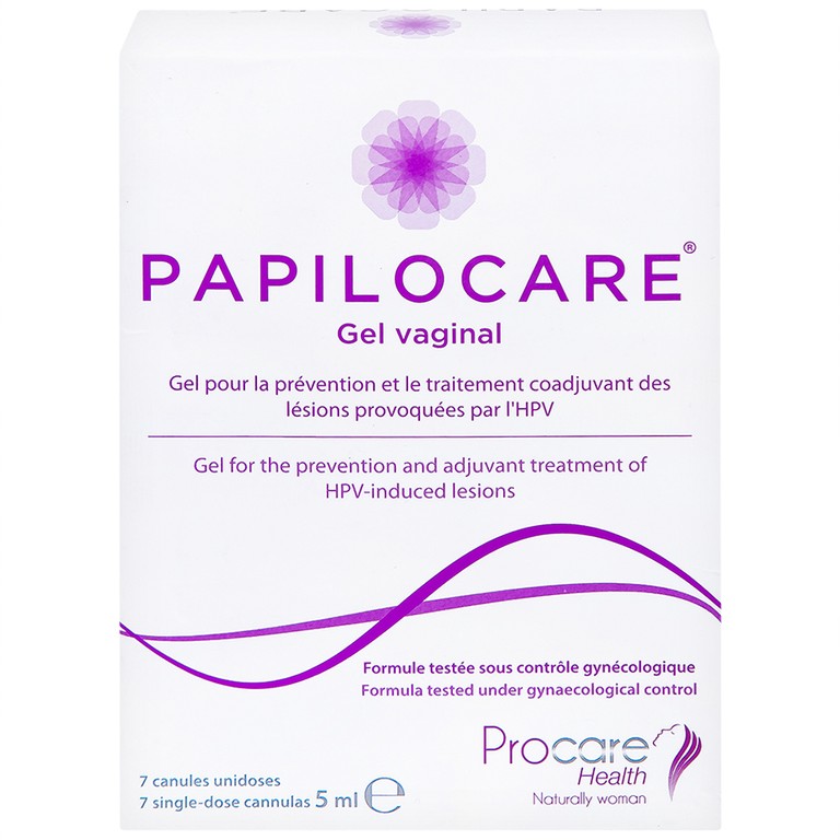 Gel đặt âm đạo Papilocare Gel Vaginal 5ml hỗ trợ đào thải HPV (7 tuýp)