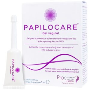 Gel đặt âm đạo Papilocare Gel Vaginal 5ml hỗ trợ đào thải HPV (7 tuýp)