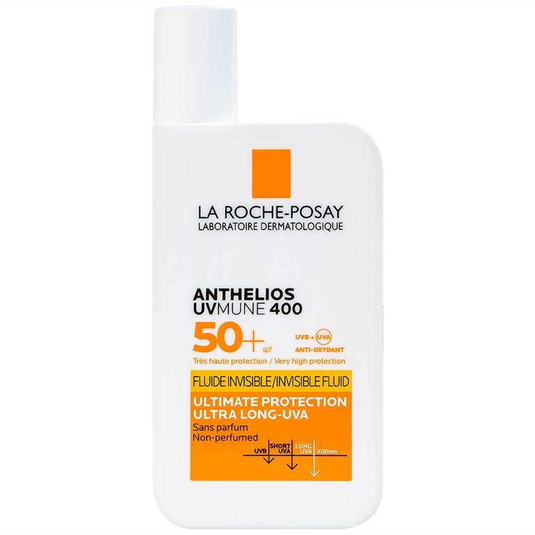 Sữa chống nắng lâu trôi La Roche-Posay Laboratoire Dermatologiue Anthelios Uvmune 400 Invisible Fuild (50ml)