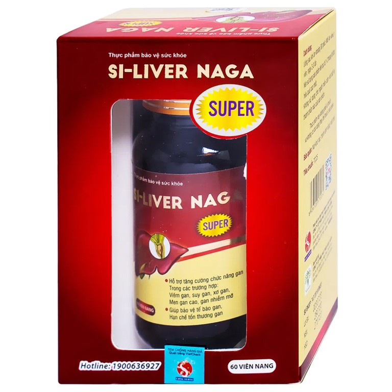 Viên uống Si-Liver Naga Vesta giúp tăng cường miễn dịch, phục hồi và bảo vệ gan (60 viên)
