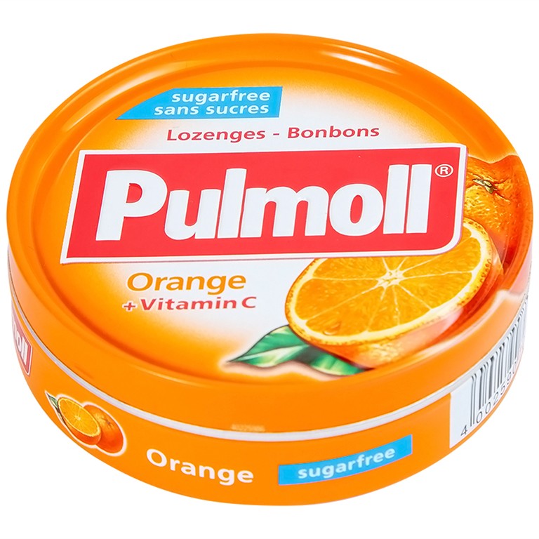 Kẹo Ngậm Không Đường Vị Cam Và Vitamin C Pulmoll (45g)