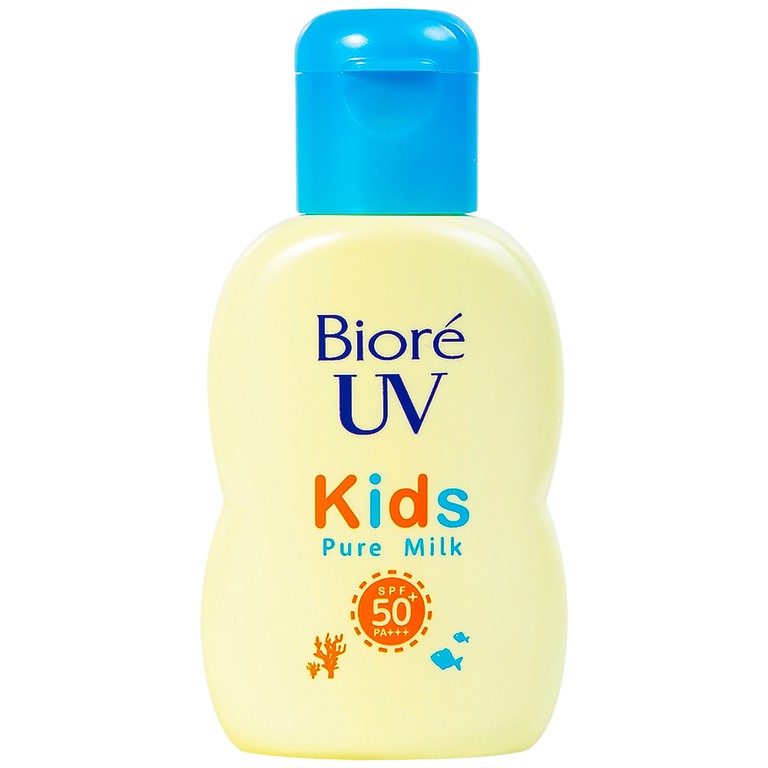 Sữa chống nắng cho bé Biore UV Kids Pure Milk SPF 50+ PA+++ bảo vệ da, dịu nhẹ (70ml)