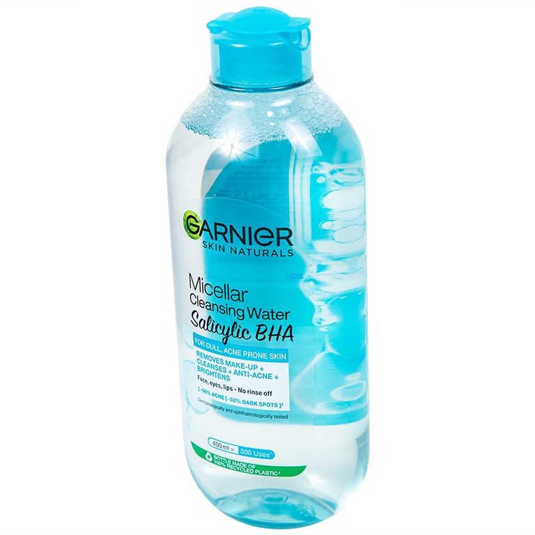 Nước tẩy trang Garnier Skin Naturals Micellar dành cho da dầu và da mụn (400ml)