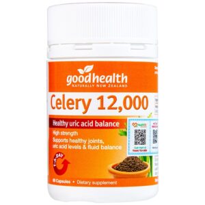 Viên uống Celery 12000 GoodHealth hỗ trợ giảm acid uric cho người bị gout (60 viên)