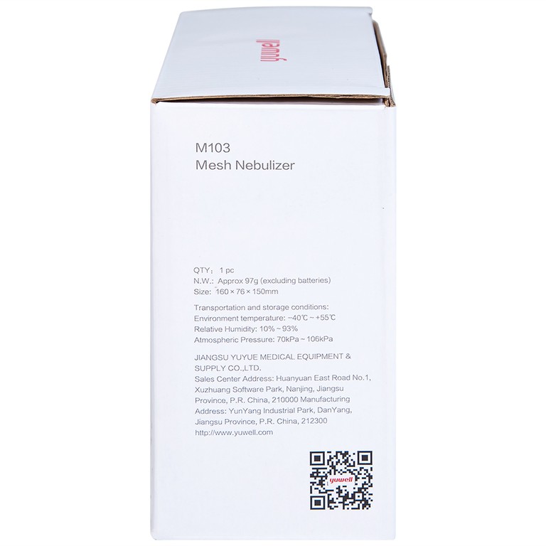 Máy xông khí dung Yuwell M103 cầm tay hỗ trợ điều trị các bệnh về đường hô hấp